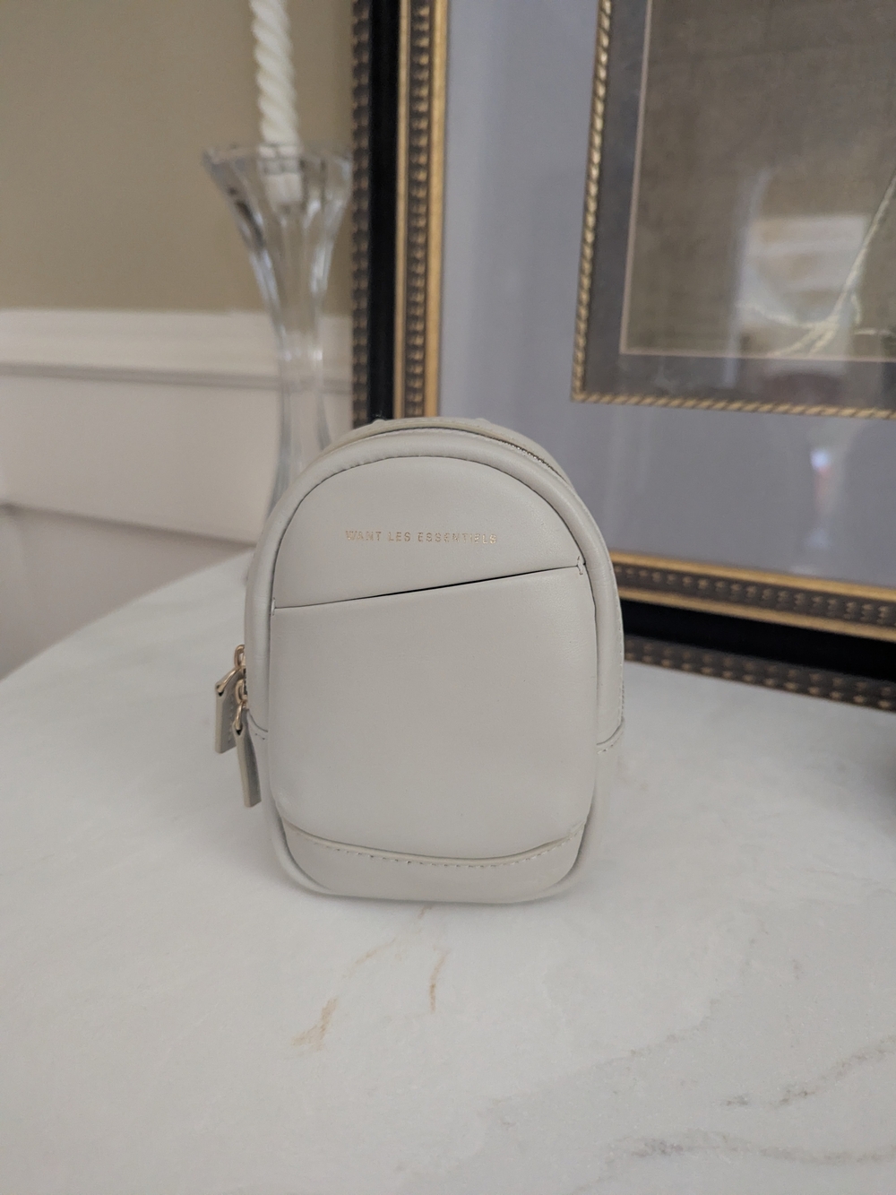 Want Les Essentiels Cream Mini Backpack